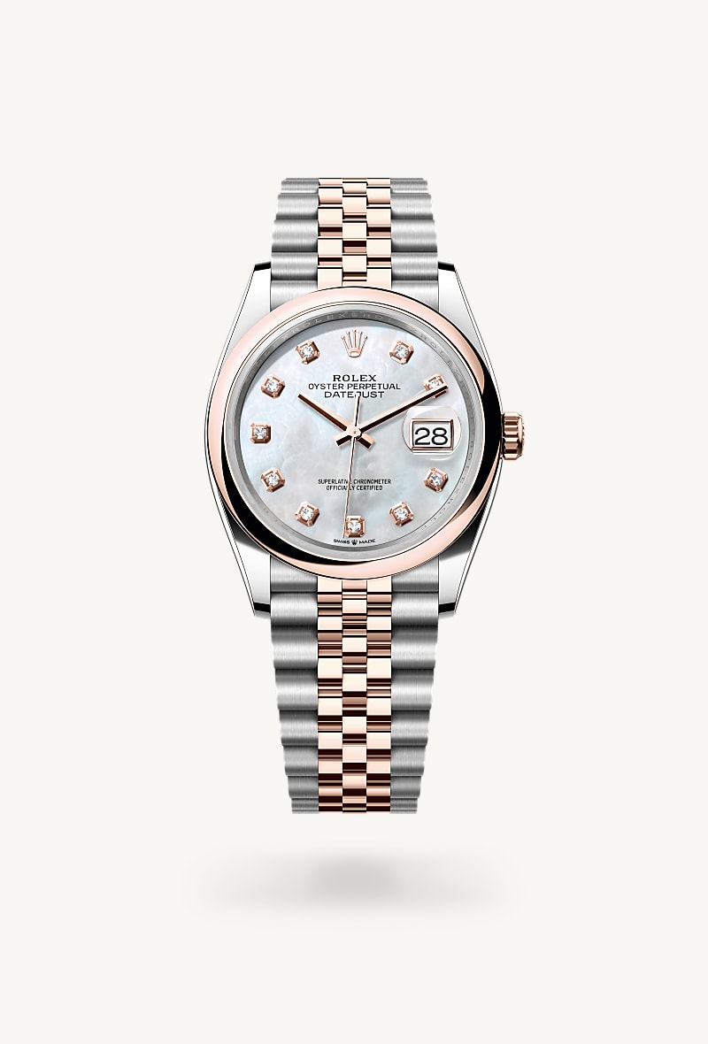 Rolex Datejust de Everose Rolesor - combination of Oystersteel and Everose gold, M126201-0021 - Jael Joyería