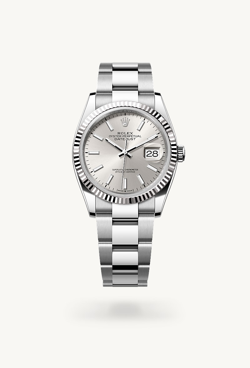 Rolex Datejust de White Rolesor - combination of Oystersteel and white gold, M126234-0014 - Jael Joyería