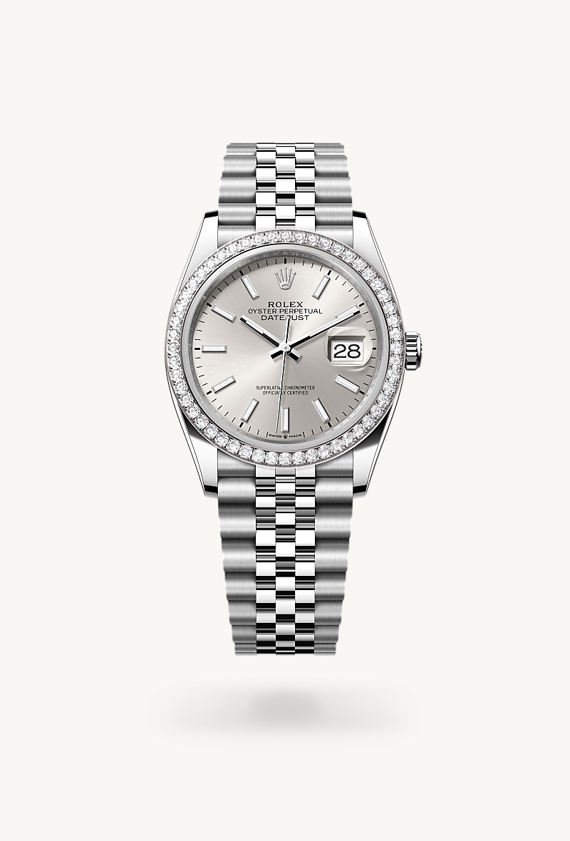 Rolex Datejust de White Rolesor - combination of Oystersteel and white gold, M126284RBR-0005 - Jael Joyería
