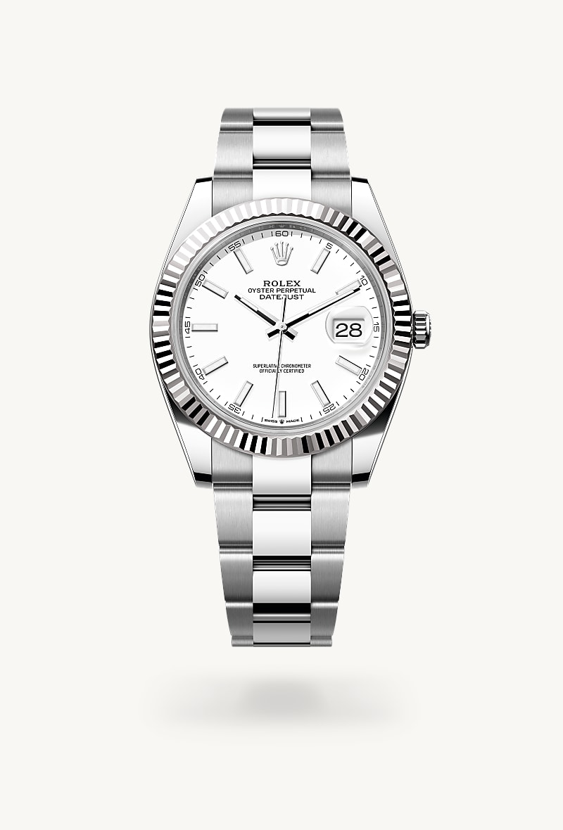 Rolex Datejust de White Rolesor - combination of Oystersteel and white gold, M126334-0009 - Jael Joyería