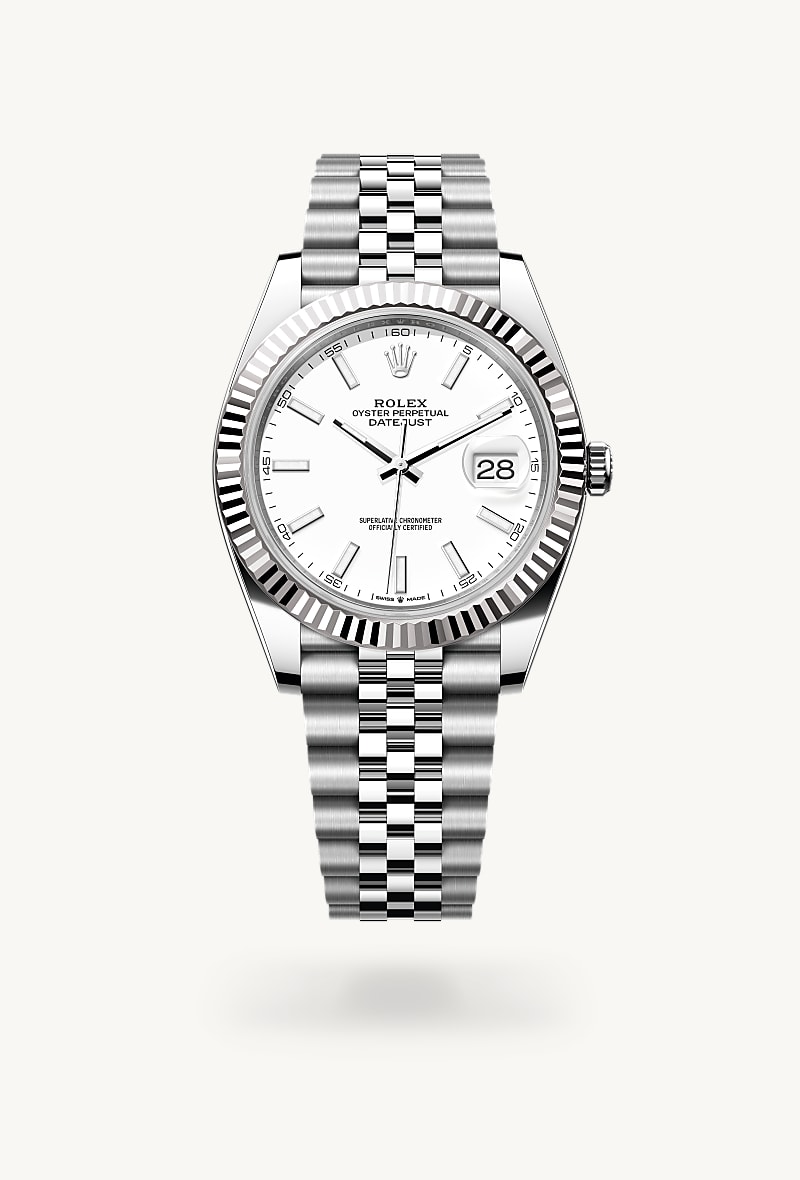 Rolex Datejust de White Rolesor - combination of Oystersteel and white gold, M126334-0010 - Jael Joyería