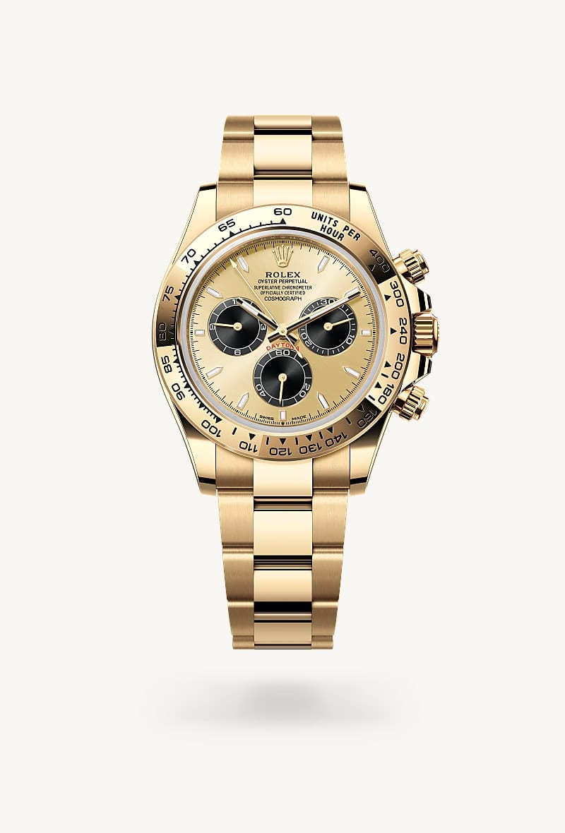Rolex Cosmograph Daytona de 18 ct yellow gold, M126508-0006 - Jael Joyería