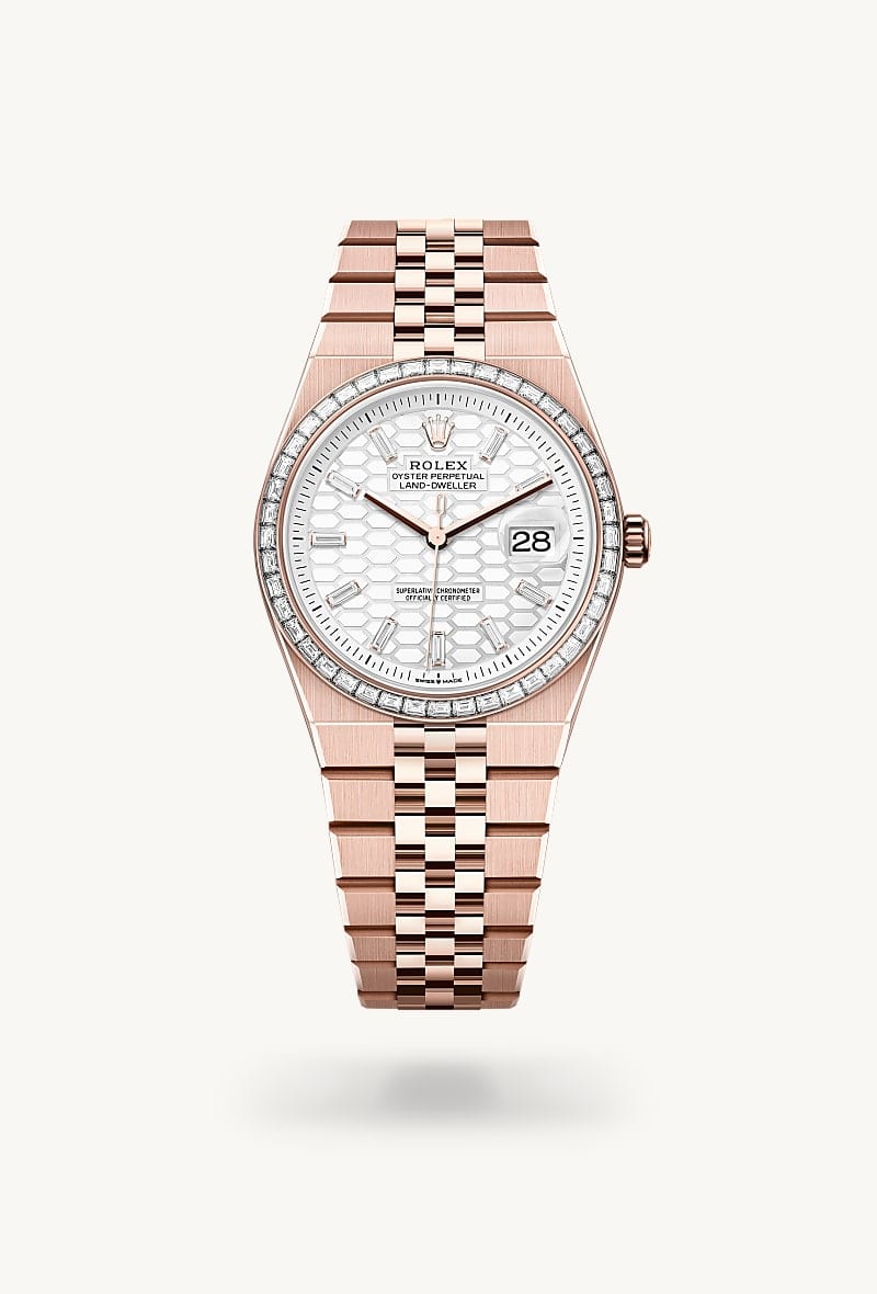 Rolex Land-Dweller de 18 ct Everose gold, M127285TBR-0002 - Jael Joyería