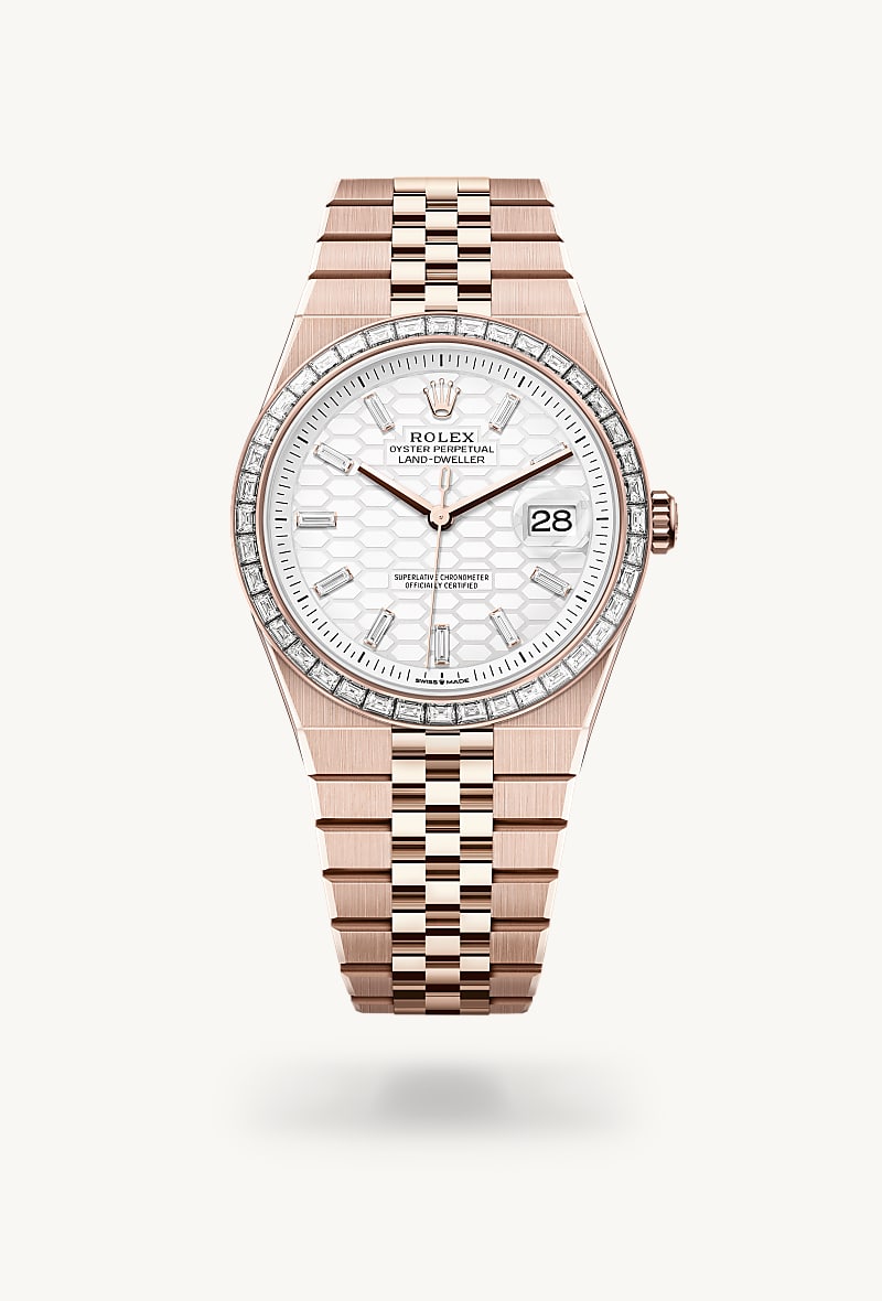 Rolex Land-Dweller de 18 ct Everose gold, M127385TBR-0003 - Jael Joyería