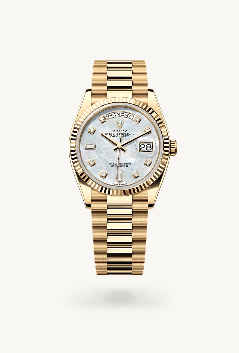 Rolex Day-Date de 18 ct yellow gold, M128238-0011 - Jael Joyería