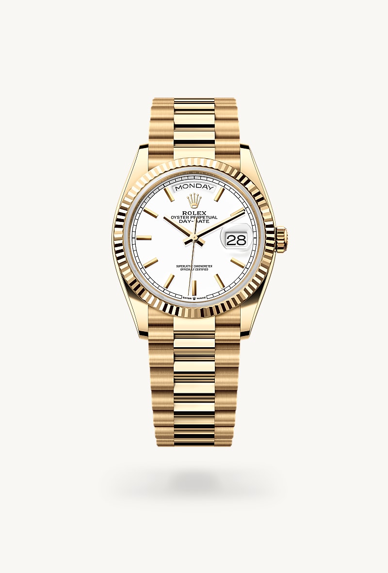 Rolex Day-Date de 18 ct yellow gold, M128238-0081 - Jael Joyería