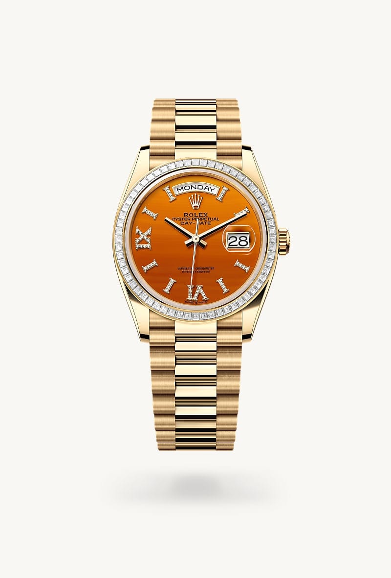 Rolex Day-Date de 18 ct yellow gold, M128398TBR-0018 - Jael Joyería