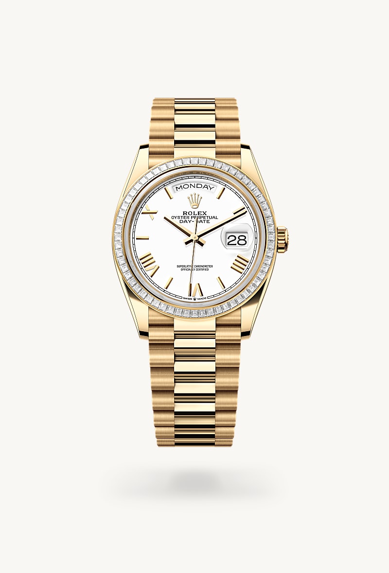 Rolex Day-Date de 18 ct yellow gold, M128398TBR-0026 - Jael Joyería