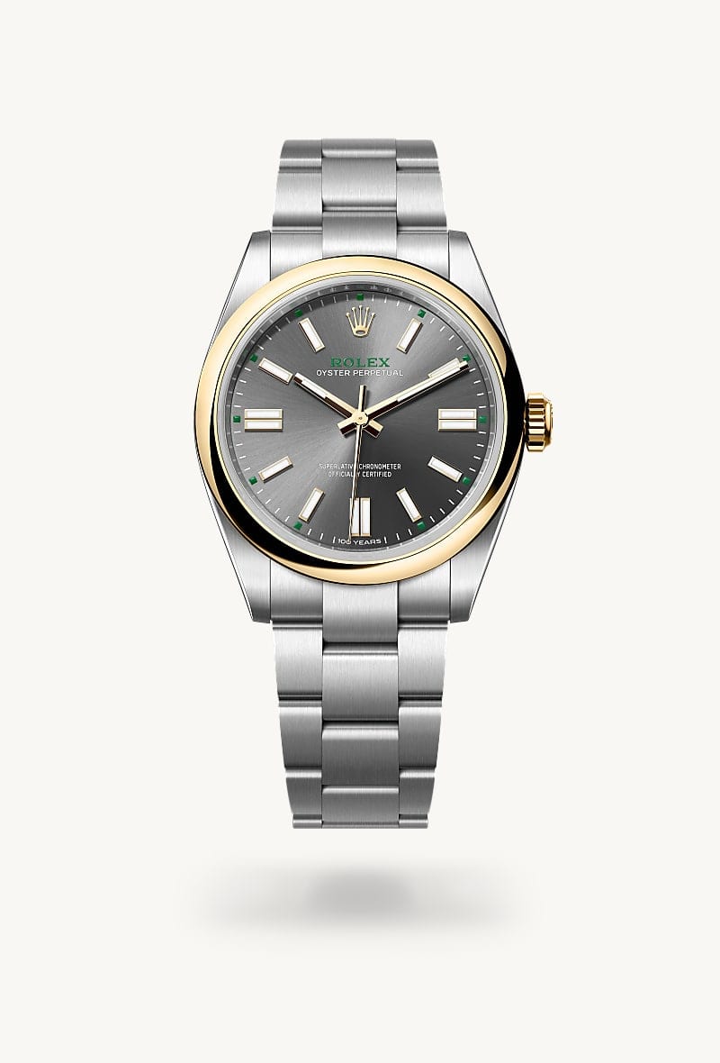 Rolex Oyster Perpetual de Yellow Rolesor - combination of Oystersteel and yellow gold, M134303-0001 - Jael Joyería