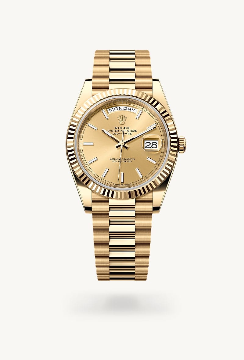 Rolex Day-Date de 18 ct yellow gold, M228238-0003 - Jael Joyería