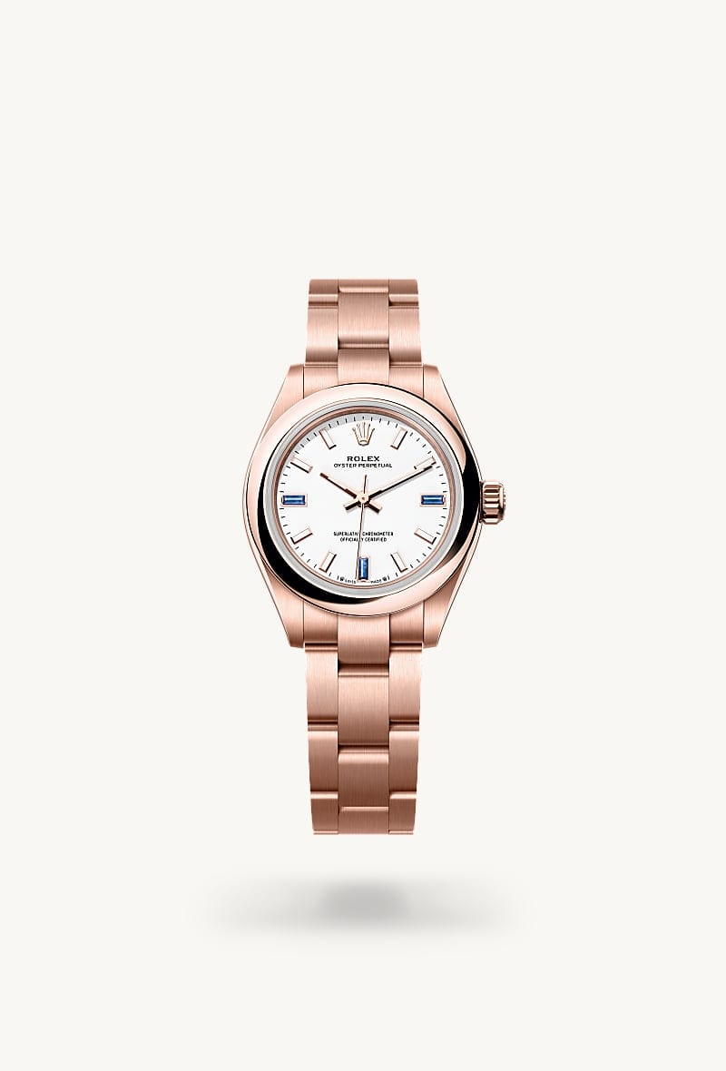 Rolex Oyster Perpetual de 18 ct Everose gold, M276205-0002 - Jael Joyería