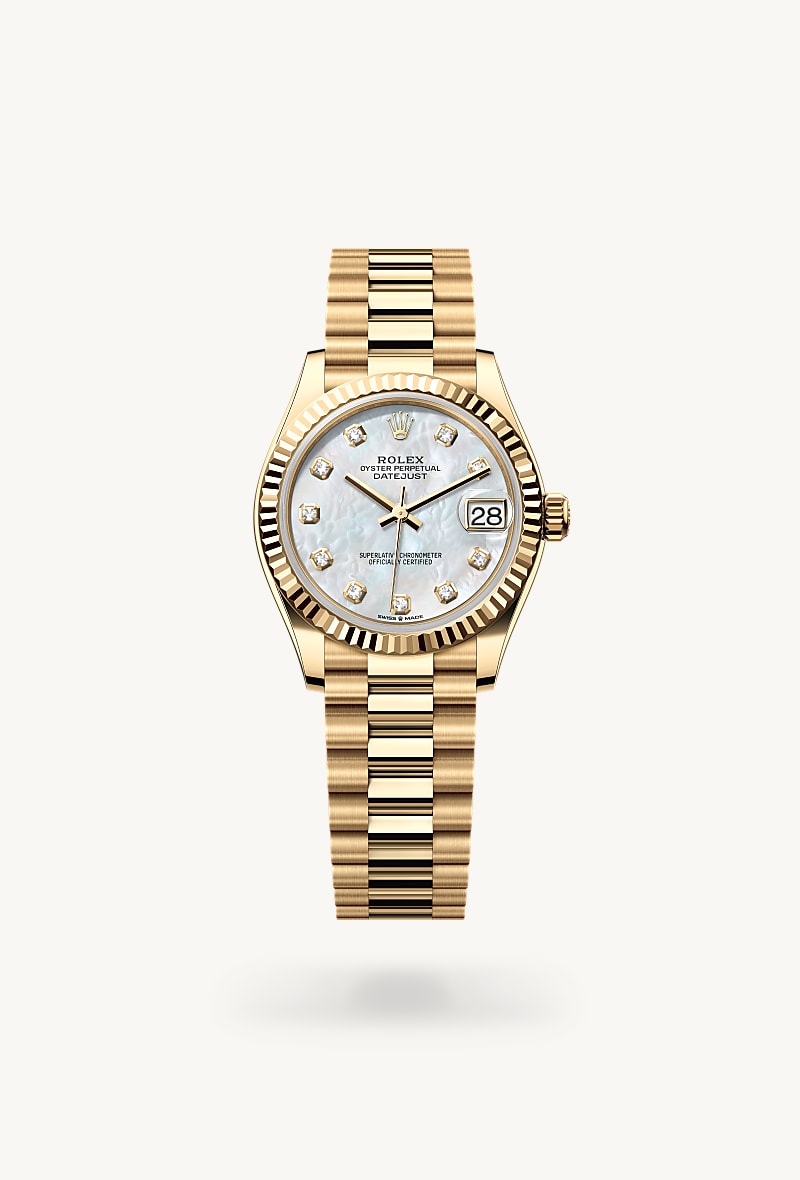 Rolex Datejust de 18 ct yellow gold, M278278-0010 - Jael Joyería