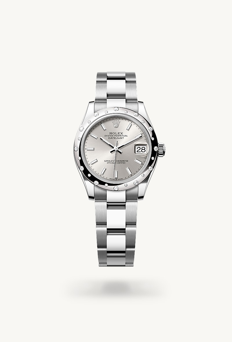 Rolex Datejust de White Rolesor - combination of Oystersteel and white gold, M278344RBR-0013 - Jael Joyería