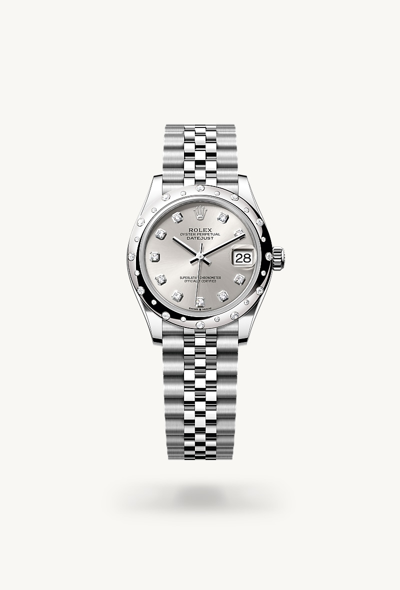 Rolex Datejust de White Rolesor - combination of Oystersteel and white gold, M278344RBR-0032 - Jael Joyería
