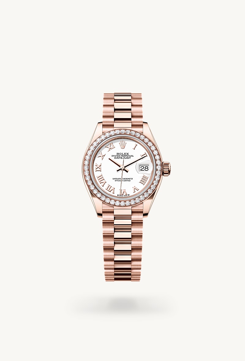 Rolex Lady-Datejust de 18 ct Everose gold, M279135RBR-0023 - Jael Joyería