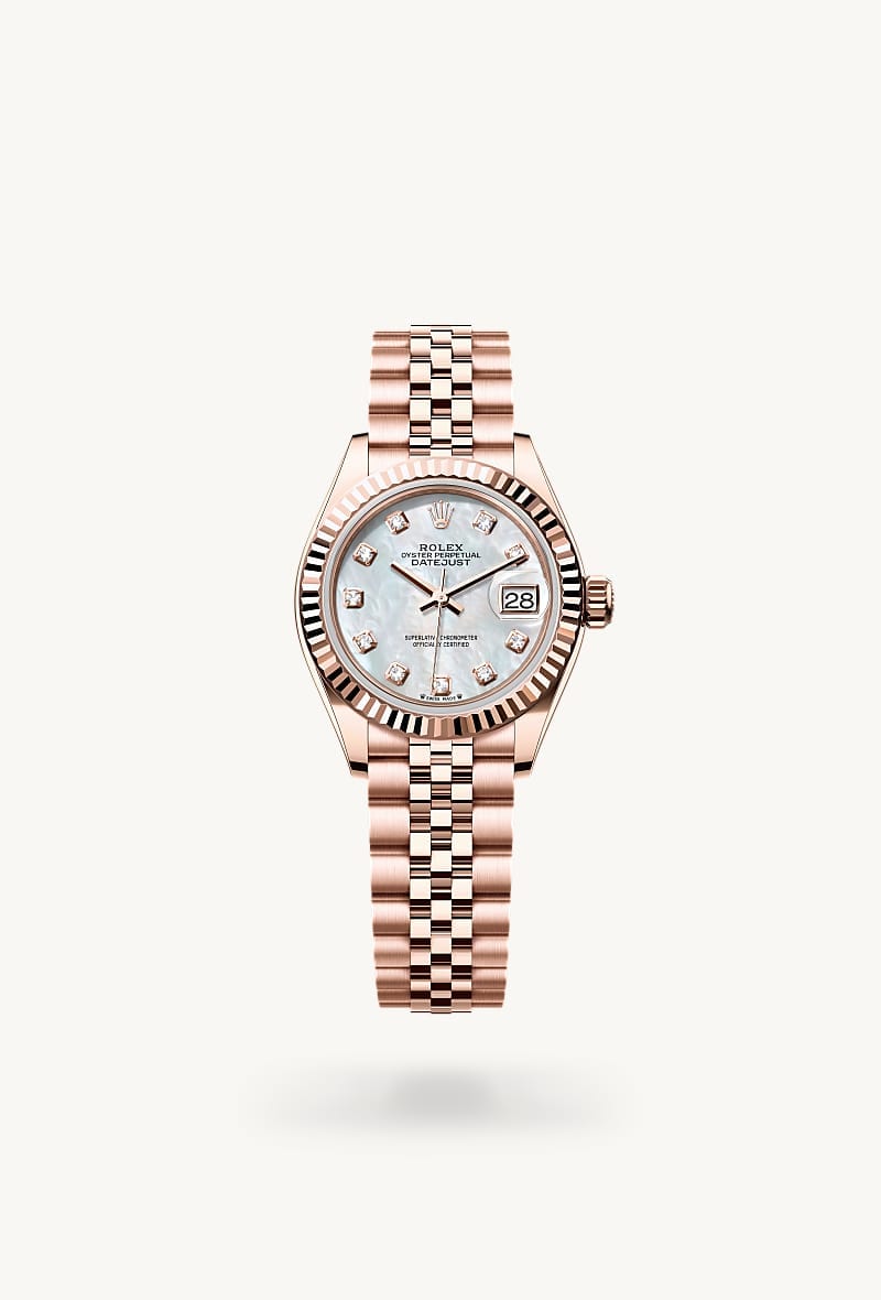 Rolex Lady-Datejust de 18 ct Everose gold, M279175-0018 - Jael Joyería