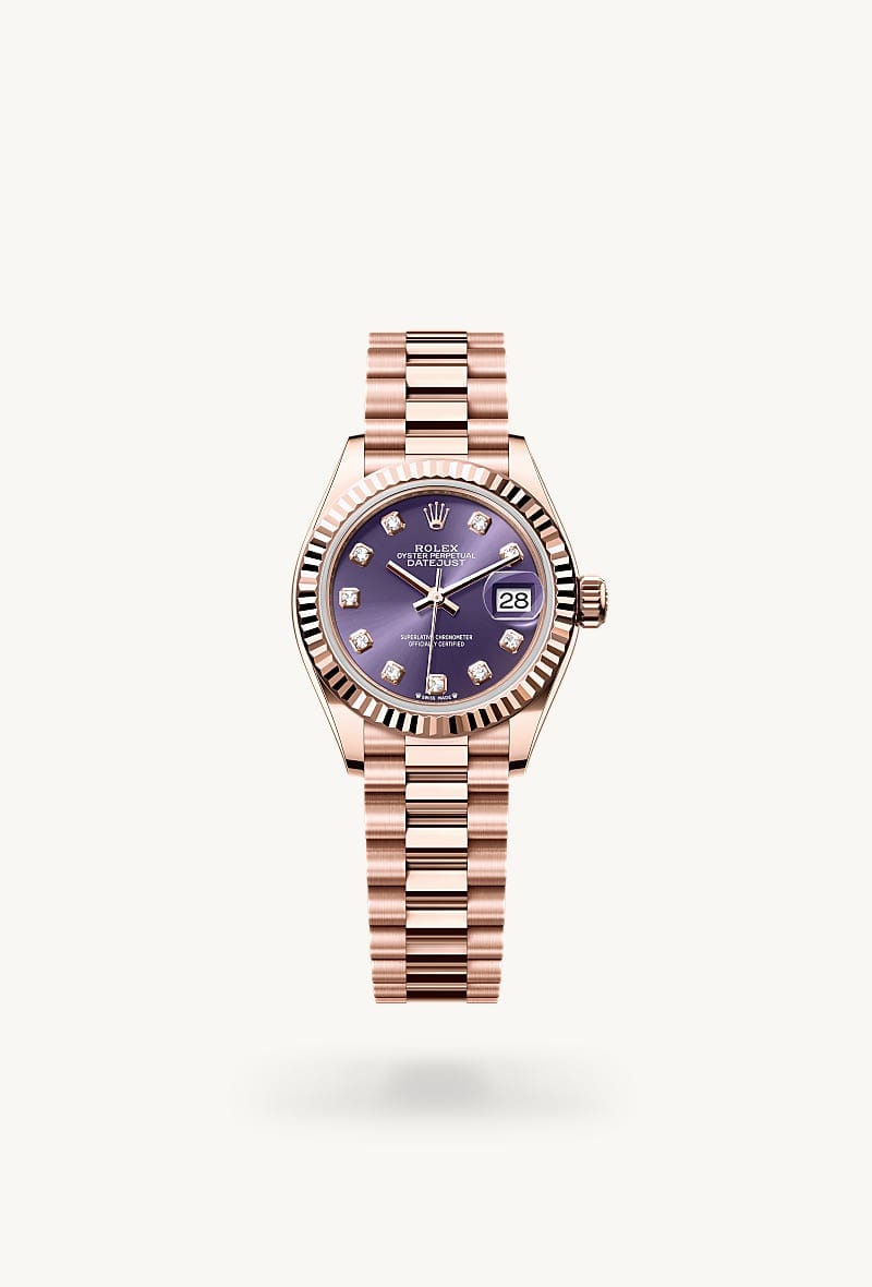 Rolex Lady-Datejust de 18 ct Everose gold, M279175-0019 - Jael Joyería