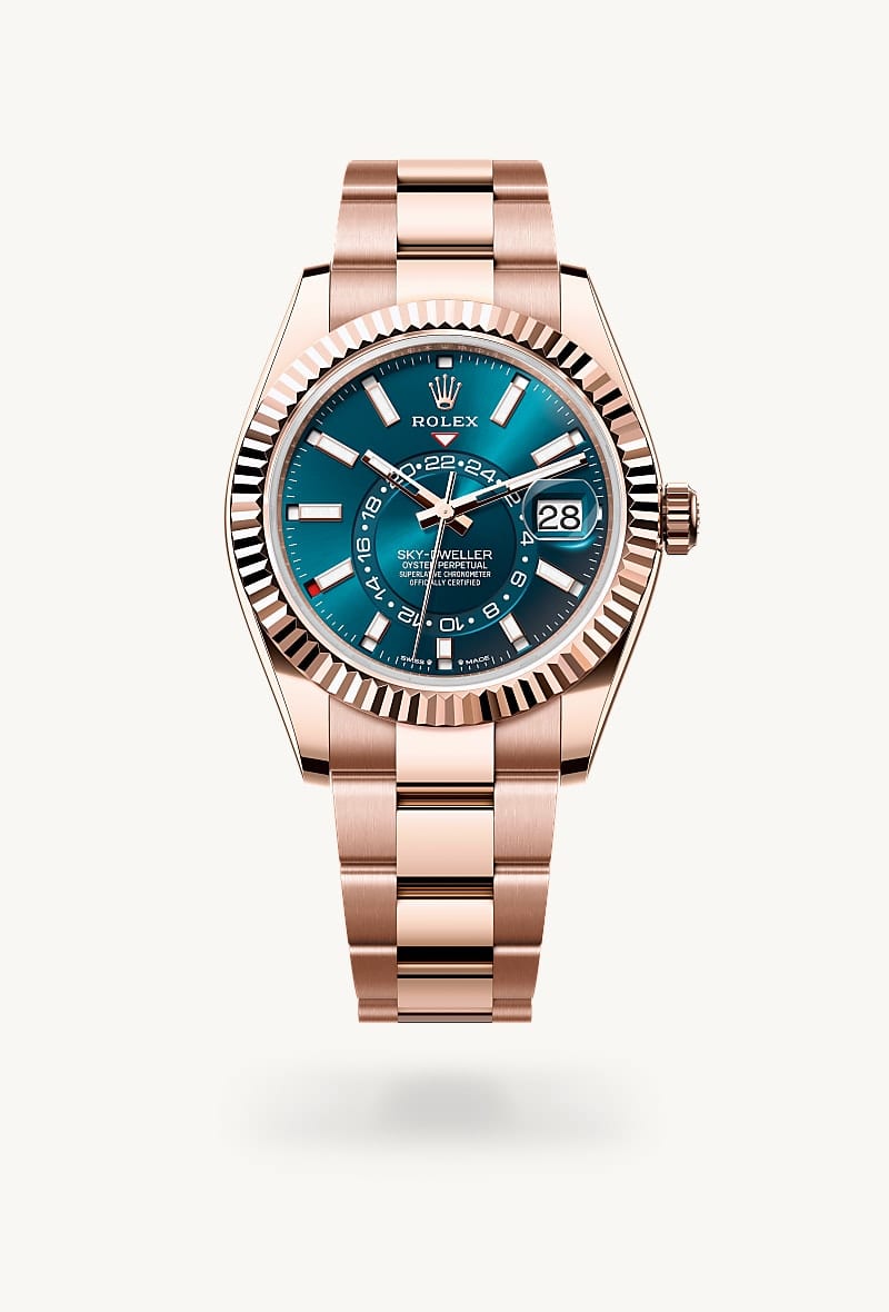Rolex Sky-Dweller de 18 ct Everose gold, M336935-0001 - Jael Joyería