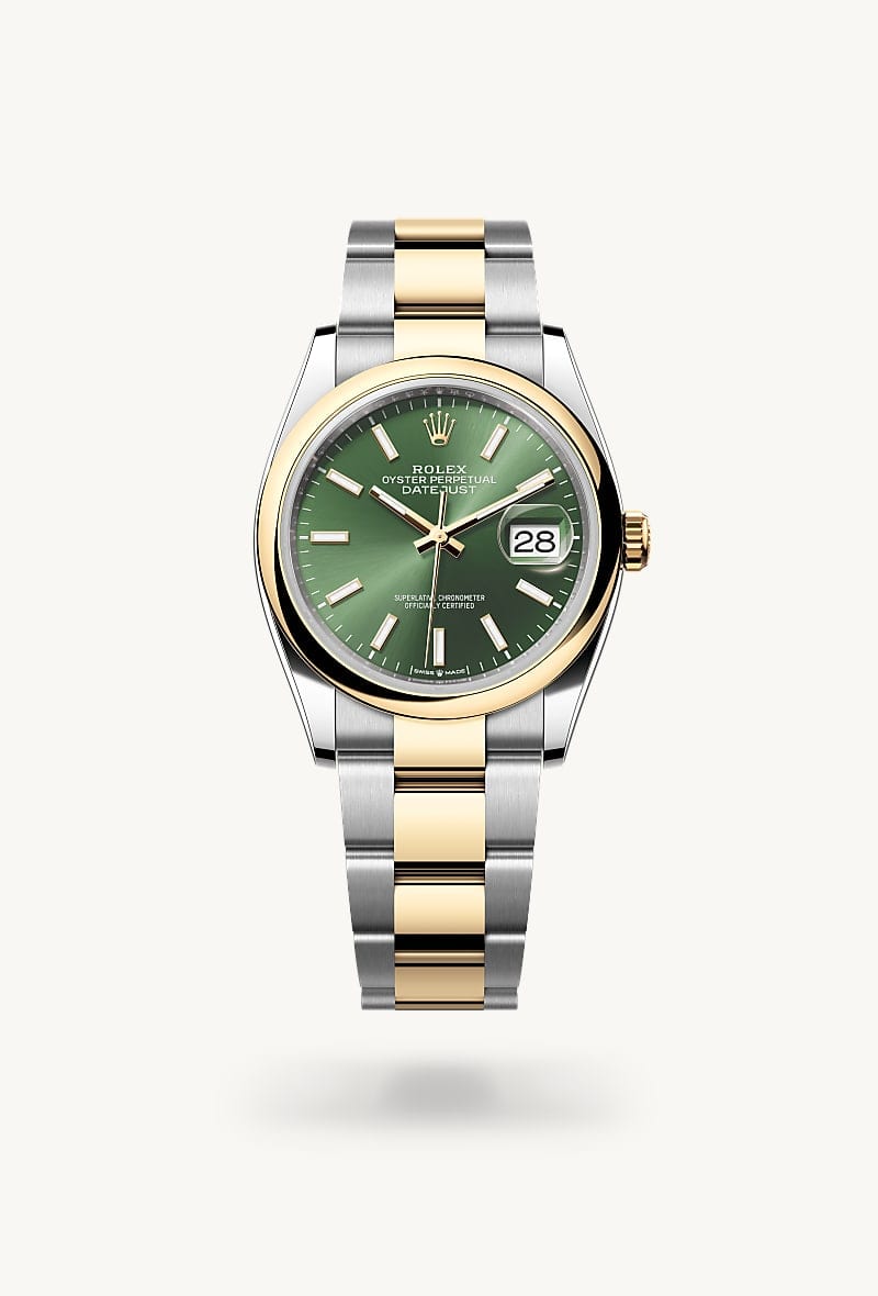 rolex Datejust de Rolesor amarillo —combinación de acero Oystersteel y oro amarillo, M126203-0058 - Jael Joyería