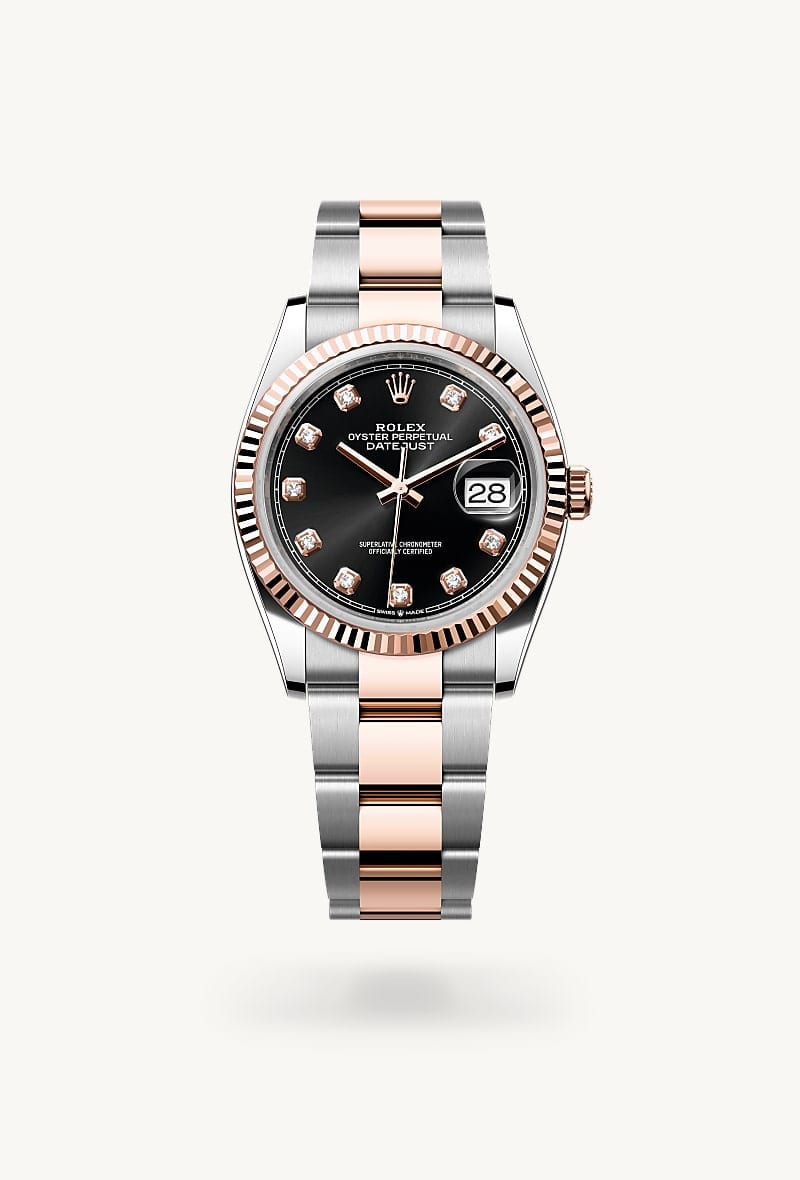 rolex Datejust de Rolesor Everose —combinación de acero Oystersteel y oro Everose, M126231-0020 - Jael Joyería