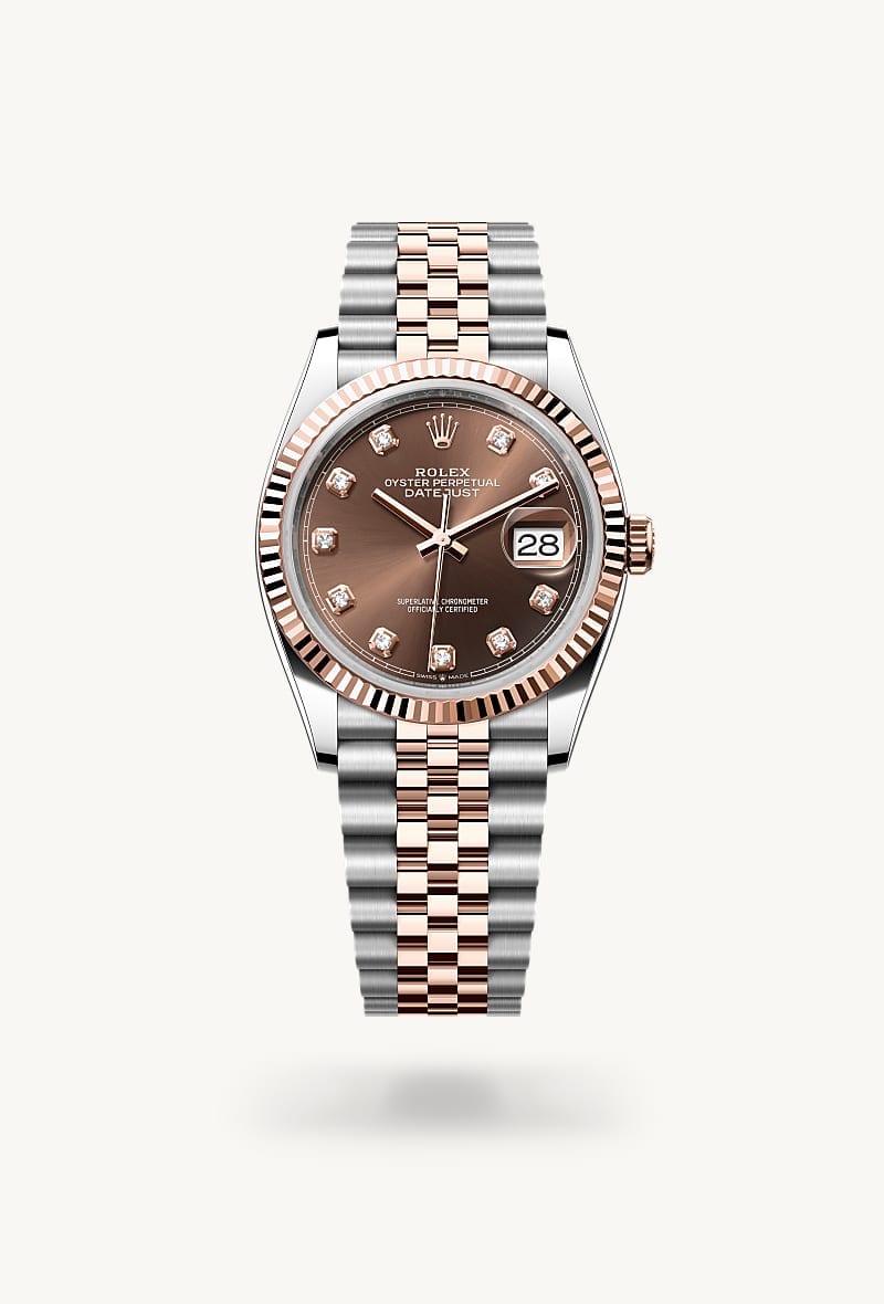 rolex Datejust de Rolesor Everose —combinación de acero Oystersteel y oro Everose, M126231-0053 - Jael Joyería