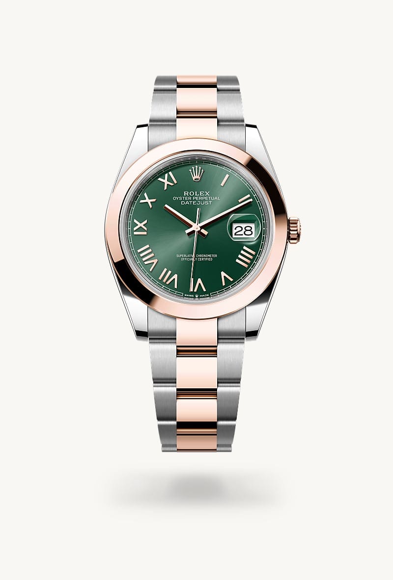 rolex Datejust de Rolesor Everose —combinación de acero Oystersteel y oro Everose, M126301-0021 - Jael Joyería