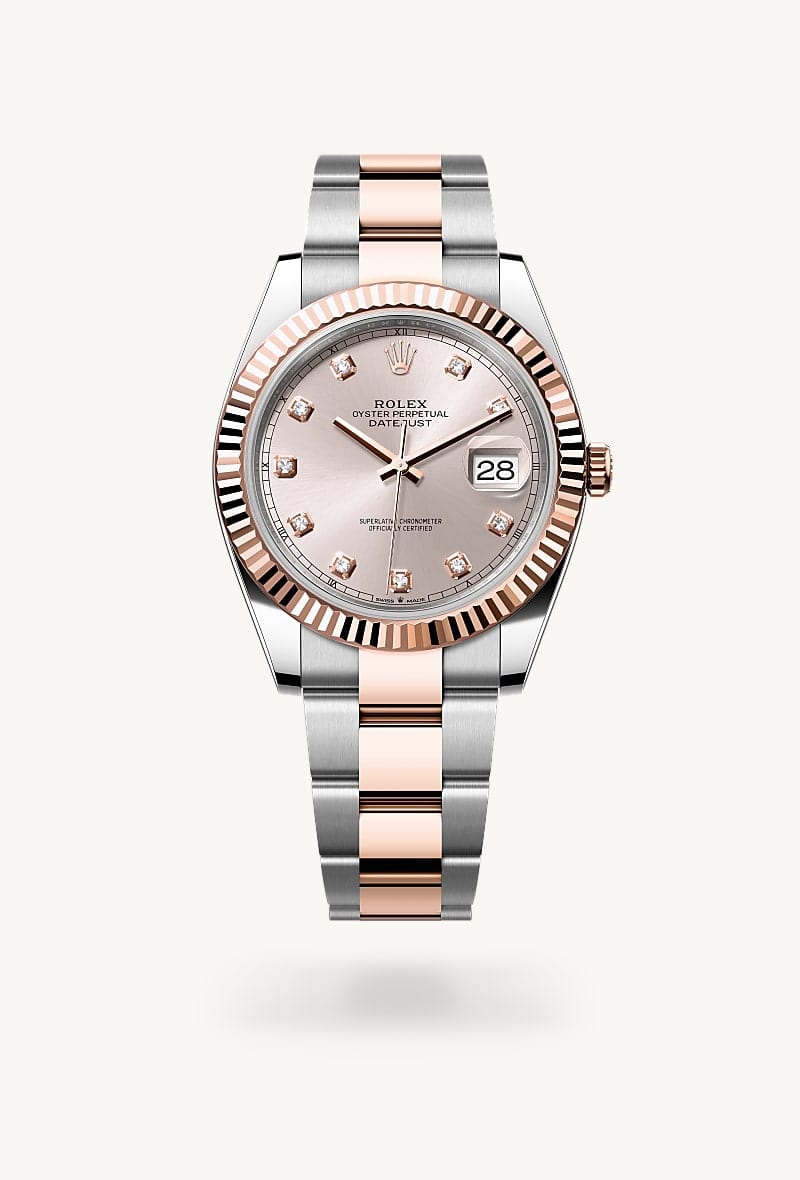 rolex Datejust de Rolesor Everose —combinación de acero Oystersteel y oro Everose, M126331-0007 - Jael Joyería