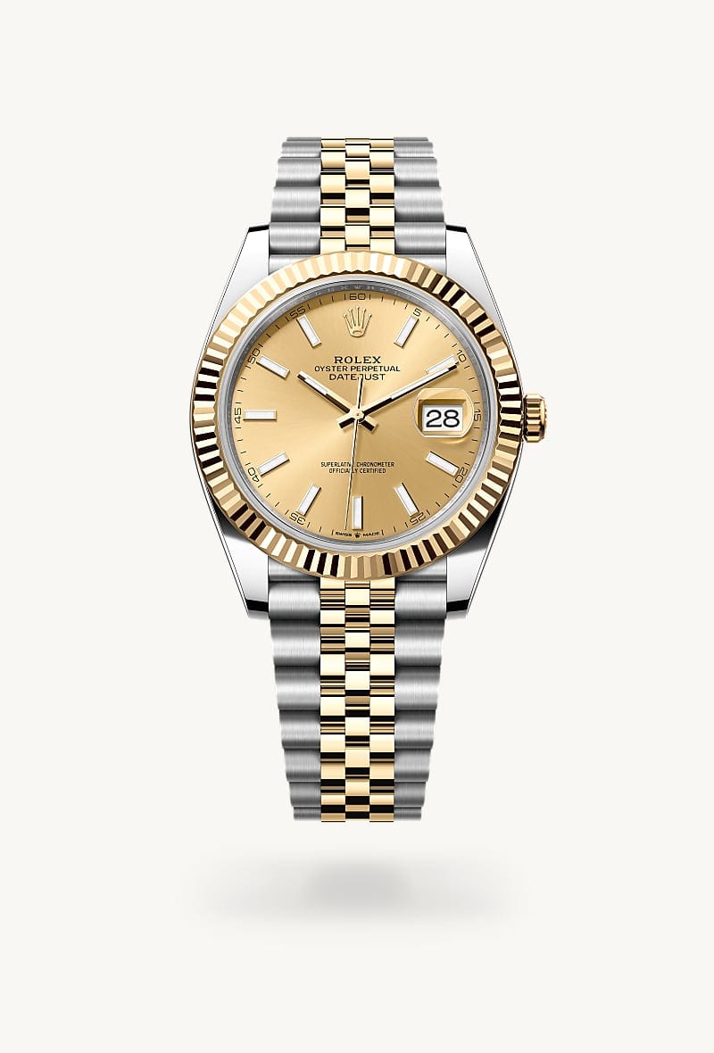 rolex Datejust de Rolesor amarillo —combinación de acero Oystersteel y oro amarillo, M126333-0010 - Jael Joyería