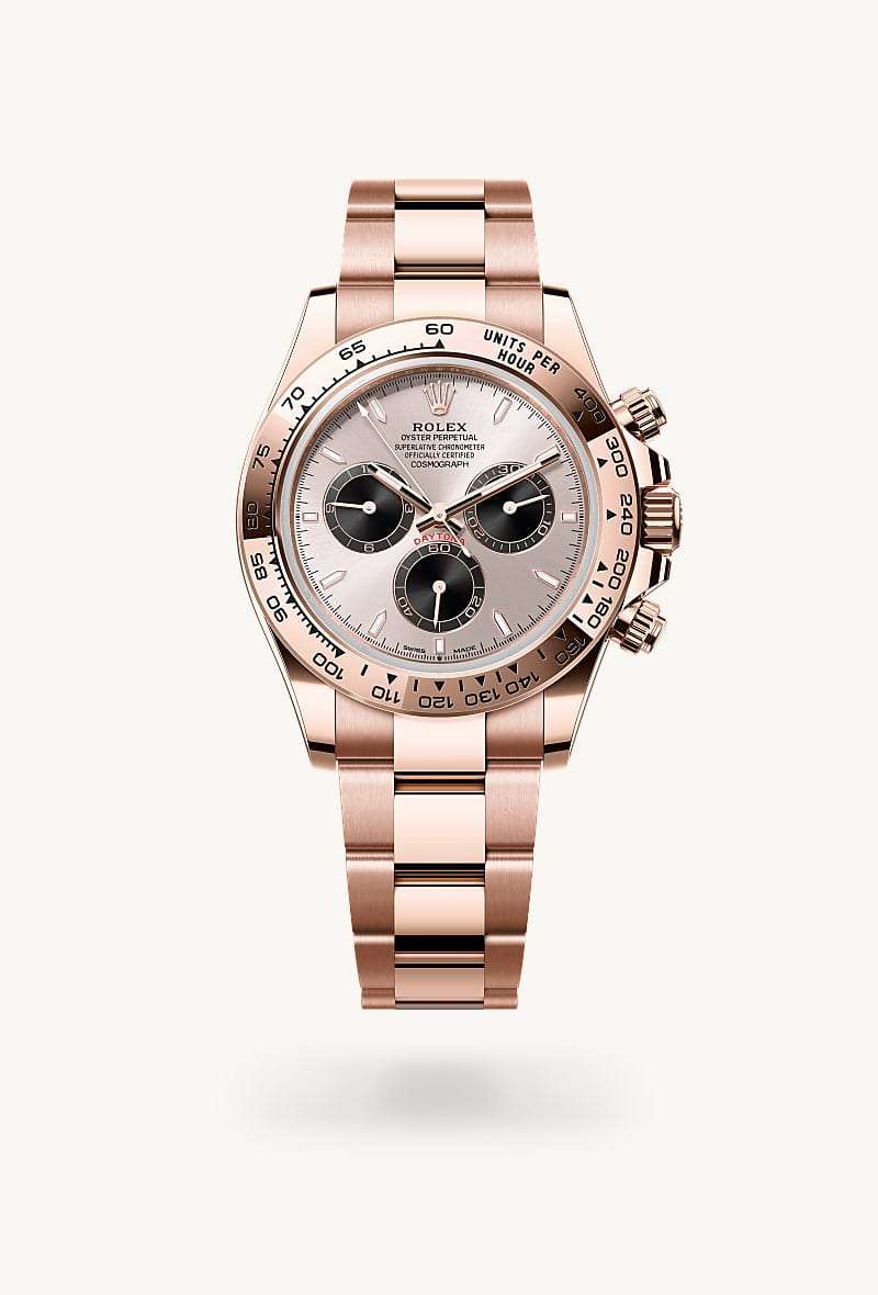 rolex Cosmograph Daytona de Oro Everose de 18 quilates, M126505-0003 - Jael Joyería