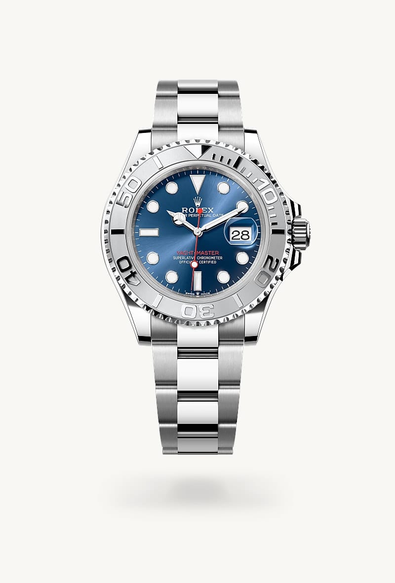 rolex Yacht-Master de Rolesium —combinación de acero Oystersteel y platino, M126622-0002 - Jael Joyería