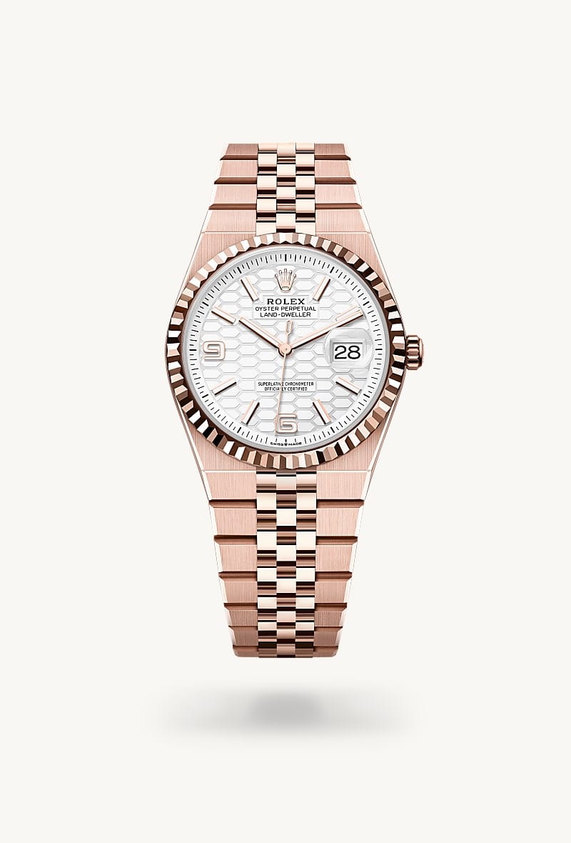 rolex Land-Dweller de Oro Everose de 18 quilates, M127235-0001 - Jael Joyería