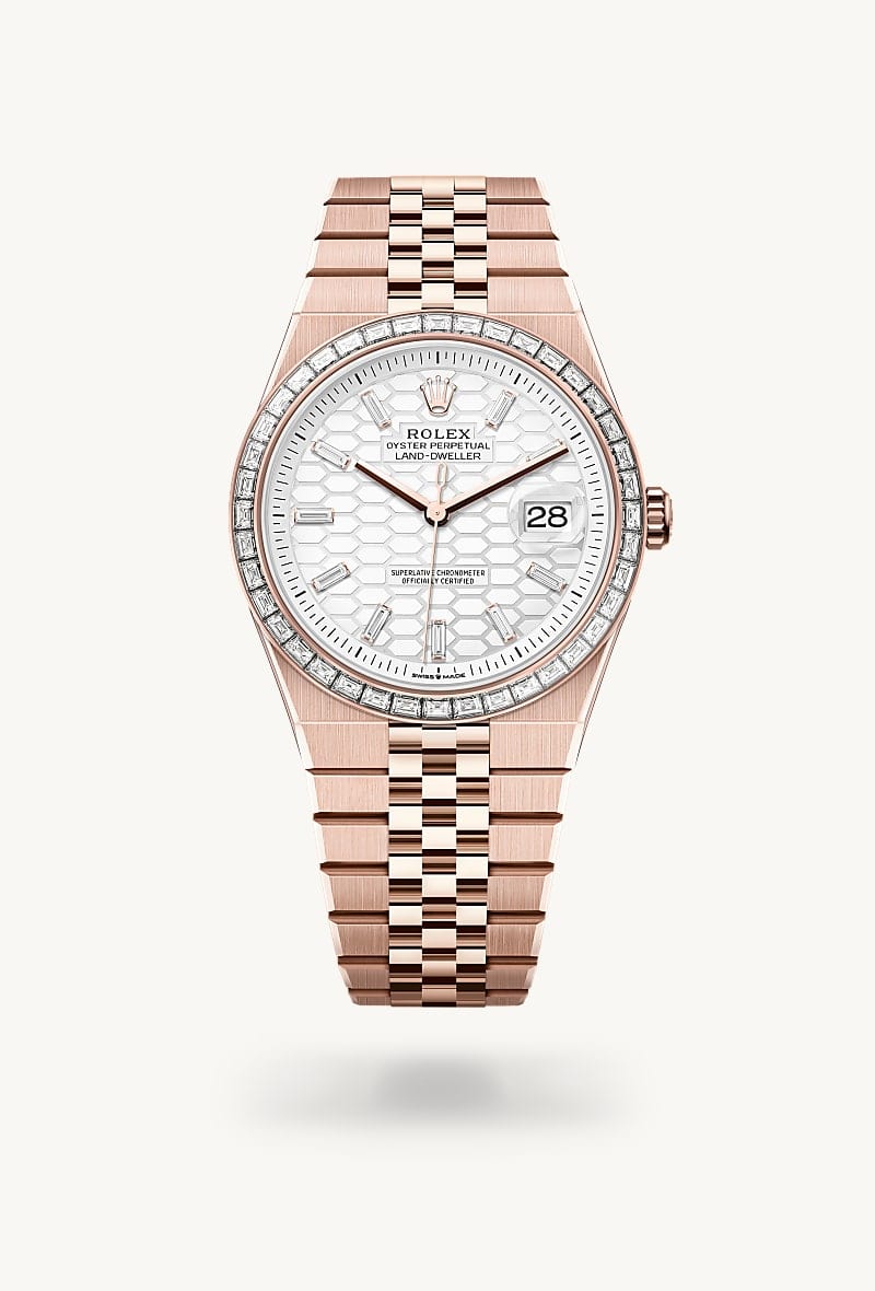 rolex Land-Dweller de Oro Everose de 18 quilates, M127385TBR-0003 - Jael Joyería