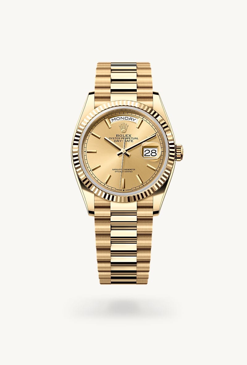 rolex Day-Date de oro amarillo de 18 quilates, M128238-0045 - Jael Joyería