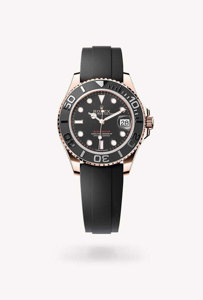 rolex Yacht-Master de Oro Everose de 18 quilates, M268655-0017 - Jael Joyería