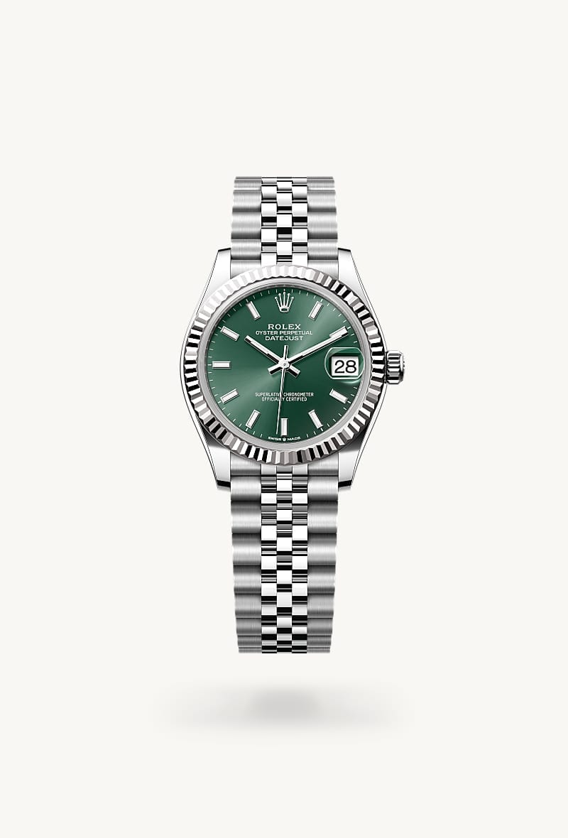rolex Datejust de Rolesor blanco —combinación de acero Oystersteel y oro blanco, M278274-0018 - Jael Joyería