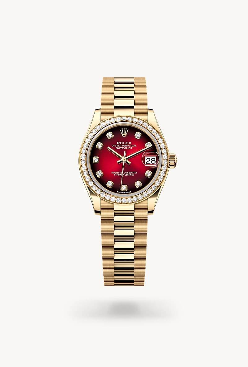 rolex Datejust de oro amarillo de 18 quilates, M278288RBR-0041 - Jael Joyería