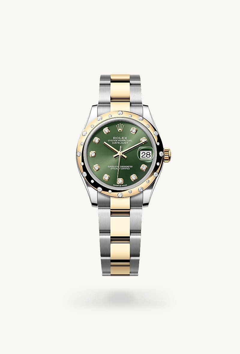 rolex Datejust de Rolesor amarillo —combinación de acero Oystersteel y oro amarillo, M278343RBR-0029 - Jael Joyería