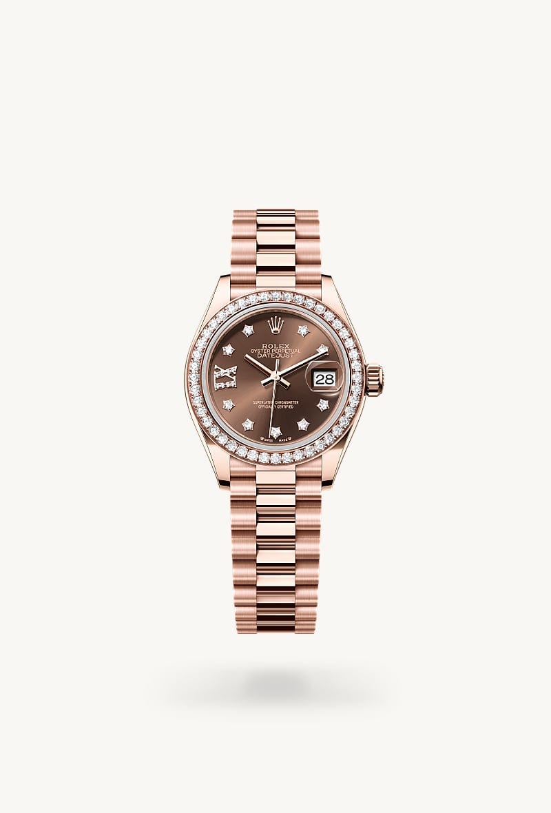 rolex Lady-Datejust de Oro Everose de 18 quilates, M279135RBR-0001 - Jael Joyería