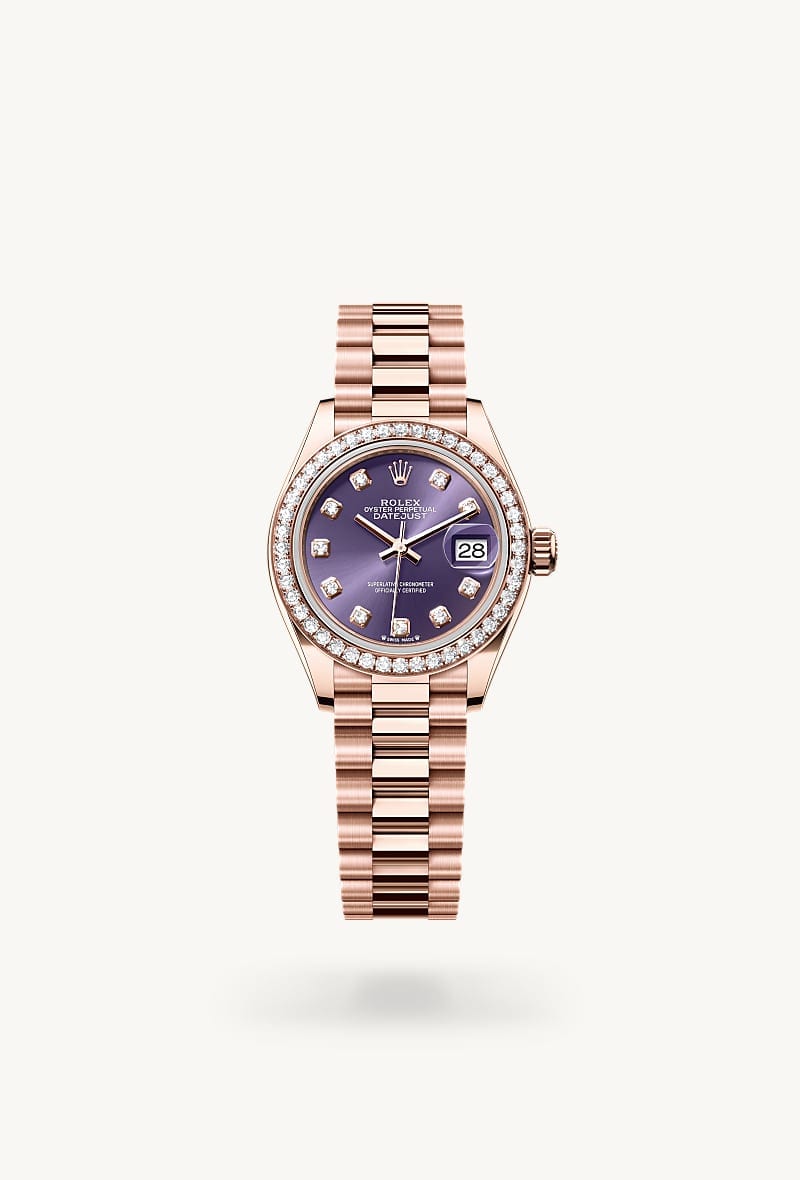 rolex Lady-Datejust de Oro Everose de 18 quilates, M279135RBR-0020 - Jael Joyería