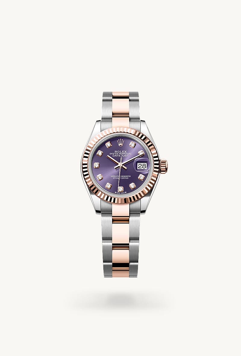 rolex Lady-Datejust de Rolesor Everose —combinación de acero Oystersteel y oro Everose, M279171-0016 - Jael Joyería