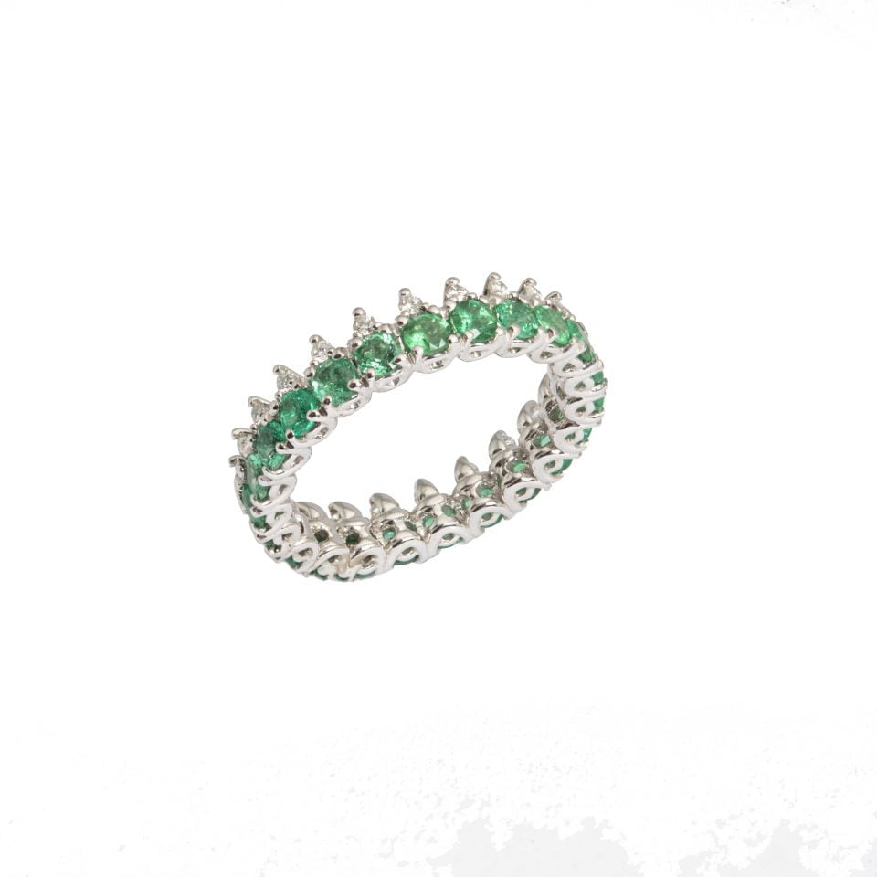 EMERALD CROWN RING