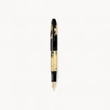 MEISTERTUCK SOLITAIRE PEN WITH GOLD LEAF AND FLEXIBLE ED NIB, SPECIAL