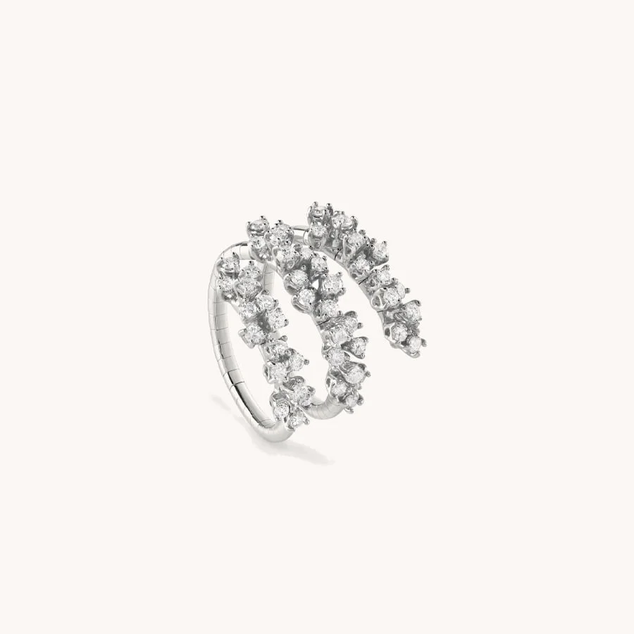 DAMIANI MIMOSA RING WHITE GOLD WITH BRILLIANTS