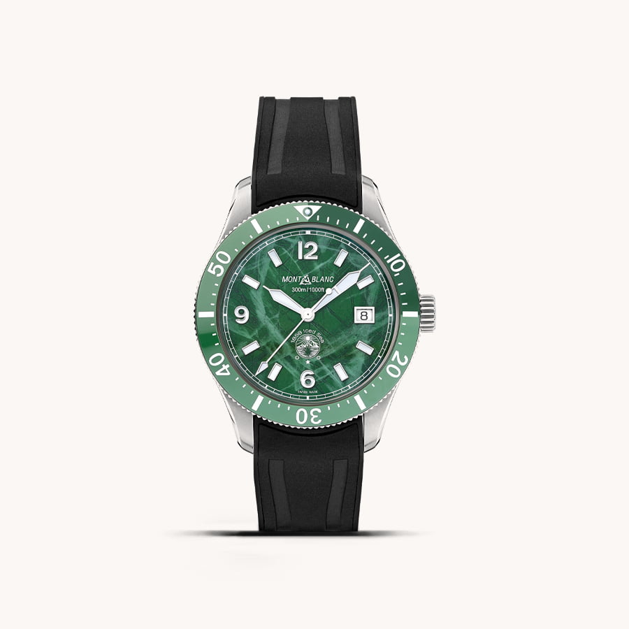 MONTBLANC WATCH 1858 ICED SEA AUTOMATIC DATE 41 MM