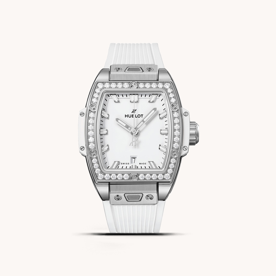 HUBLOT WATCH SPIRIT OF BIG BANG STEEL WHITE DIAMONDS 32 MM