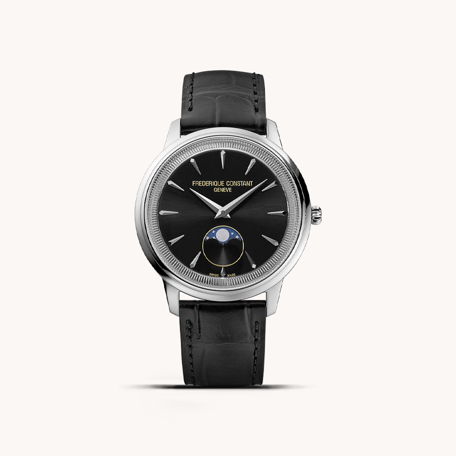 FRÉDERIQUE CONSTANT CLASSICS MONETA MOONPHASE 37MM WATCH