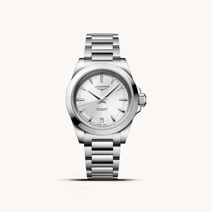 LONGINES CONQUEST GREY WATCH 34MM