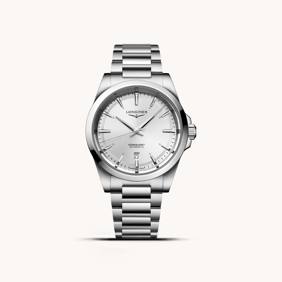 LONGINES CONQUEST SILVER WATCH 41MM
