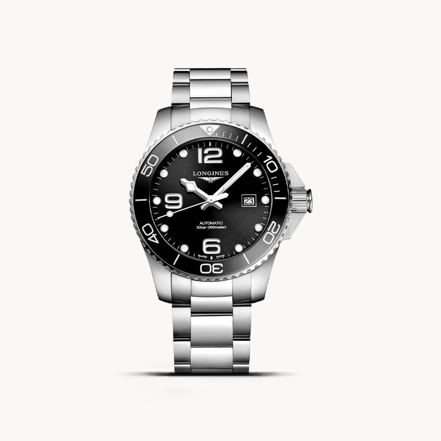 LONGINES HYDROCONQUEST BLACK WATCH 43MM