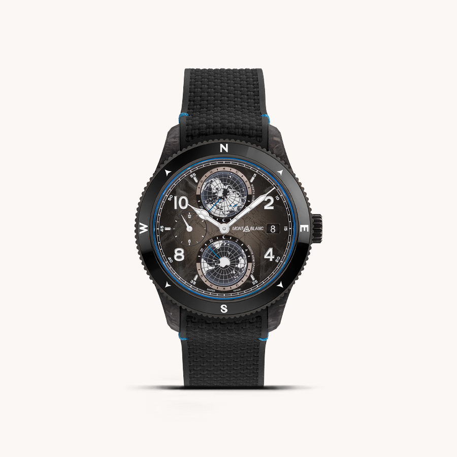 MONTBLANC 1858 GEOSPHÈRE CARBO2 0 OXYGEN 43MM WATCH